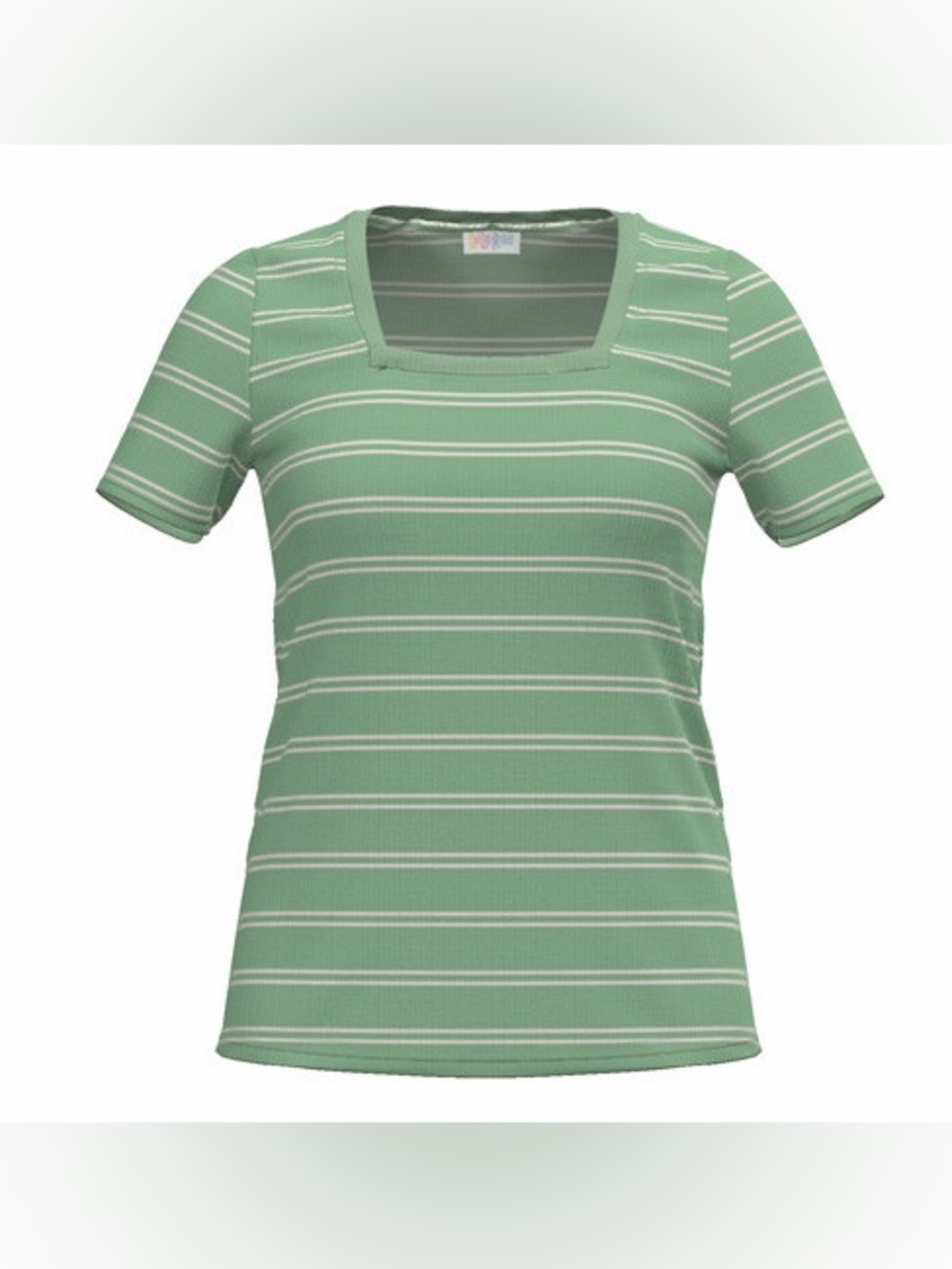NWT LulaRoe Martha Top Green Striped